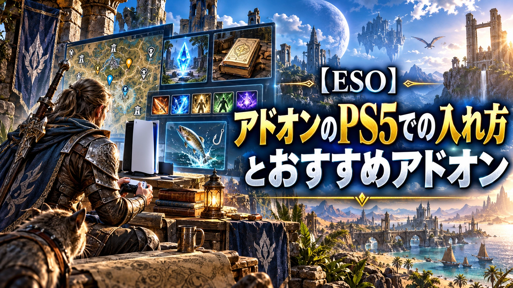 【ESO】アドオンのPS5での入れ方とおすすめアドオン