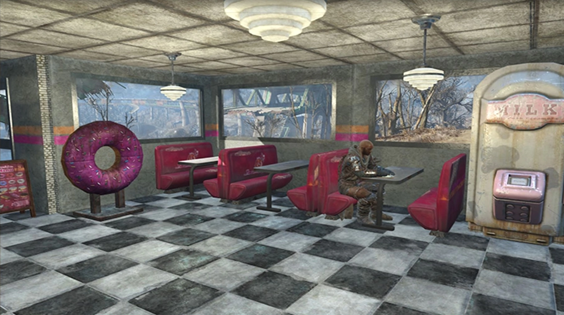 【Fallout4】ドーナツとコーヒーを追加する「スローカムズ・ジョーのコーヒー&ドーナツワークショップ」を紹介