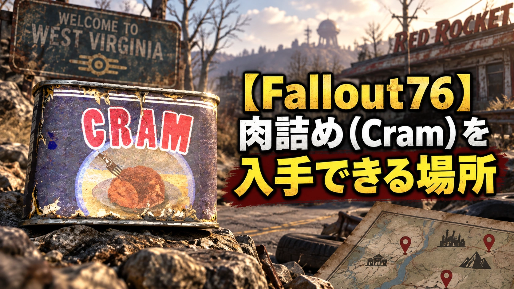 【Fallout76】肉詰め（Cram）を入手できる場所